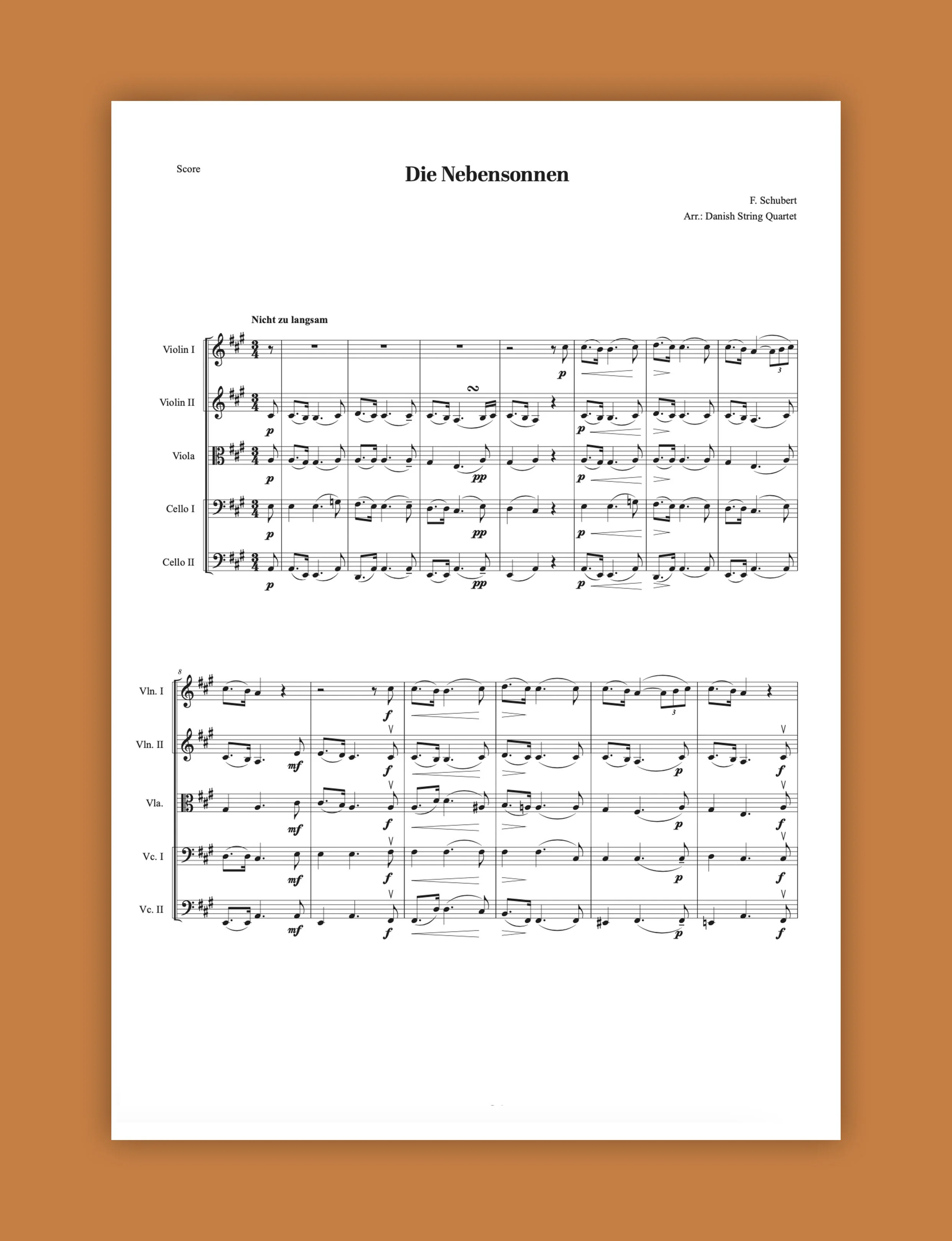 Classical — Sheet music — DSQ SHOP